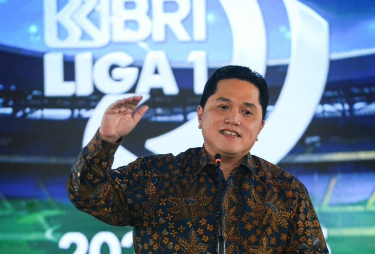 Erick Thohir Targetkan BRI Liga 1 Bisa Bersaing di Level Asia