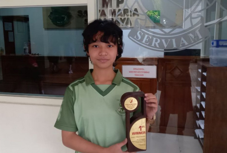 Juarai National Video Competition, Siswi SMP Santa Maria Angkat Isu Minat Baca dan Teknologi Pembelajaran
