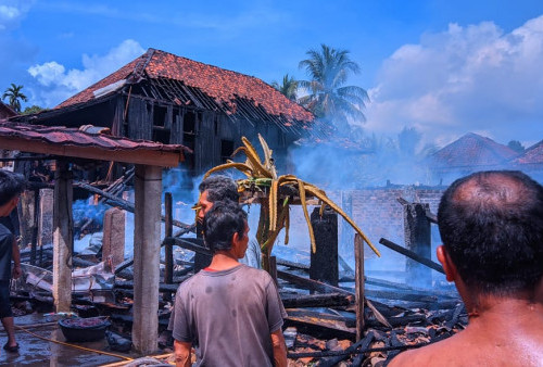Empat Rumah di OKU Terbakar, Salah Satunya Rumah Kepala Desa
