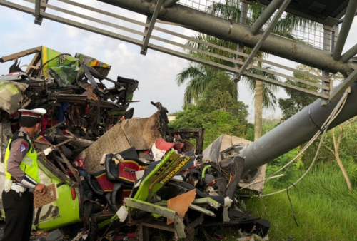 Kecelakaan Tol Sumo Tewaskan 14 Penumpang Bus PO Ardiansyah