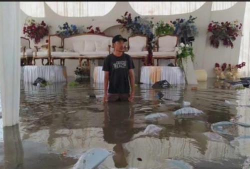50 KK di Bengkalis Cari Tempat Aman usai Banjir Menghantam