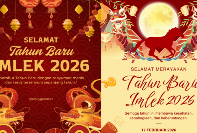 25 Kartu Ucapan Imlek 2026 Gratis dan Terbaru, Bisa Dikirim Langsung ke Media Sosial