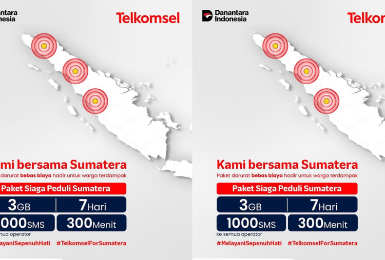 Cara Aktifkan Paket Internet Gratis Telkomsel untuk Korban Bencana Banjir Sumatera