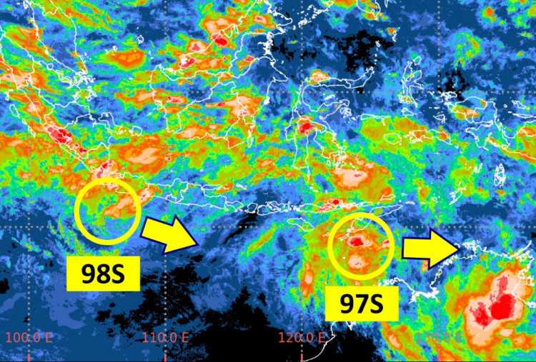 BMKG Pantau Dua Bibit Siklon Tropis Terdeteksi di Dekat Wilayah Indonesia, Jawa, Bali, dan Nusa Tenggara Waspada 