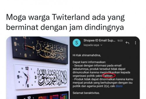 Viral Shopee Disebut Larang Jualan Jam Kalimat Tauhid, Benarkah? Berikut Faktanya 