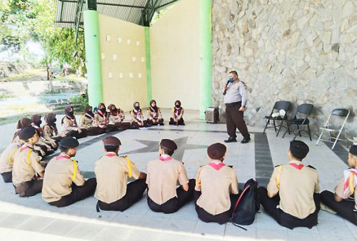 Kedisiplinan Saka Bhayangkara Dilatih