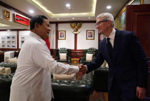 Bos Apple Ucapkan Selama Menang Capres ke Prabowo Subianto 