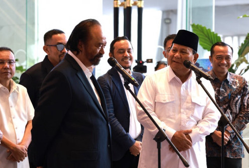 Prabowo Terima Ucapan Selamat sebagai Presiden Terpilih dari Surya Paloh Secara Langsung
