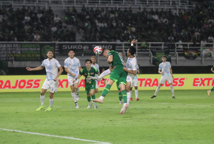 Statistik Striker Baru Persebaya Mihailo Perovic vs PSIM, Jarang Dapat Bola!