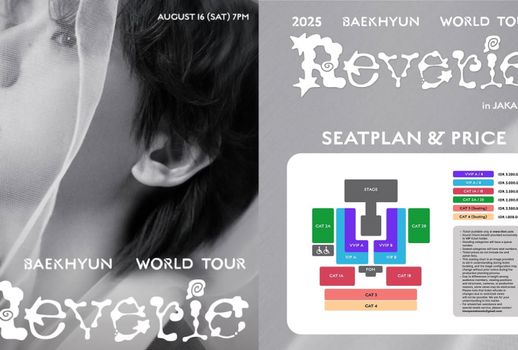 Harga Tiket Konser Baekhyun EXO di Indonesia 2025, Termurah Rp1,8 Juta