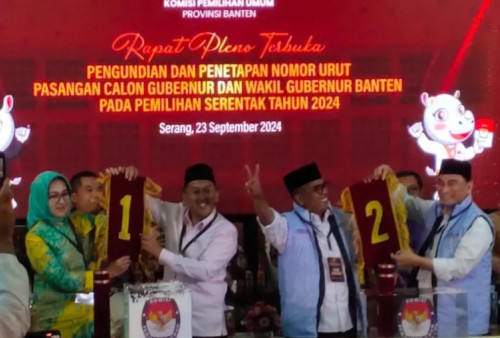 Pilkada Banten 2024: Airin-Ade Nomor 1, Andra Soni-Dimyati Nomor 2 