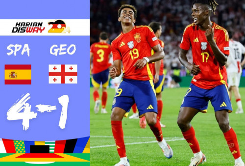 Spanyol Comeback Dramatis, Bantai Georgia 4-1, Tantang Jerman di Perempat Final Euro 2024!