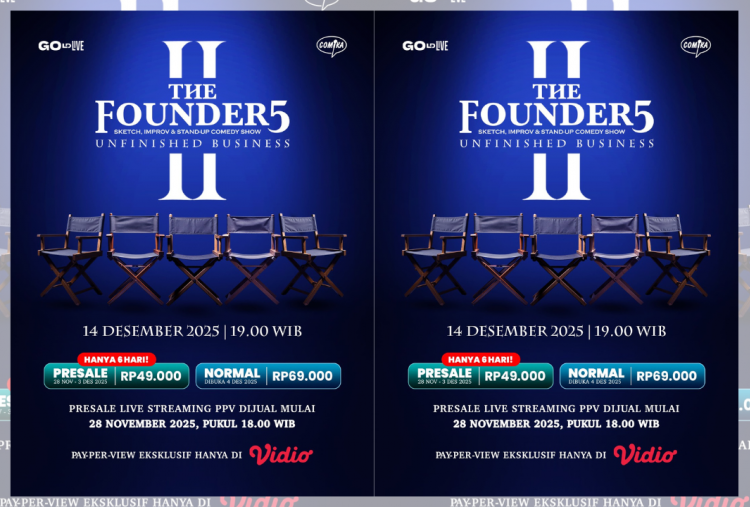 The Founder5 II Siap Tampil di Istora, Penonton Bisa Saksikan Live Streaming Eksklusif di Vidio