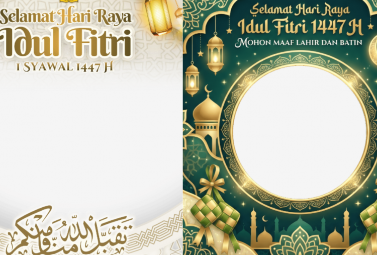 50 Twibbon Idul Fitri 2026 Gratis dan Terbaru Lengkap Ucapan, Rayakan Hari Kemenangan di Media Sosial