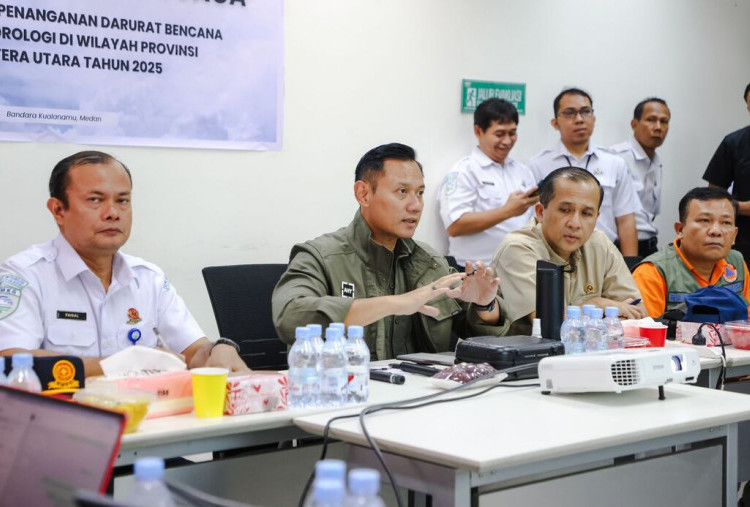 Menko AHY di Medan, Armada Udara dan Alat Berat Dikerahkan untuk Bantu Korban