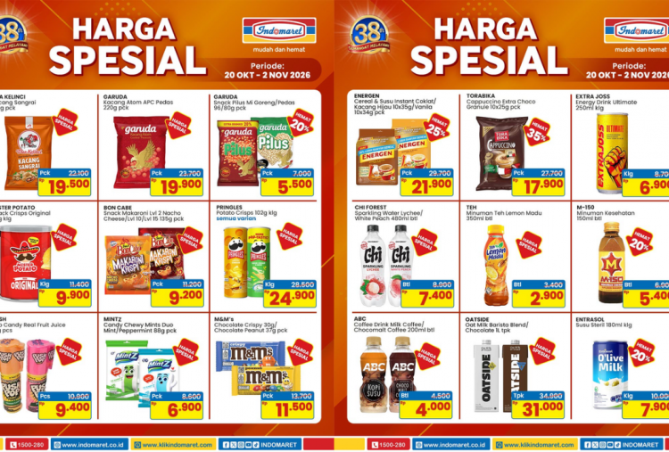 Promo Indomaret Terbaru Akhir Pekan 24 Oktober 2026, Ada Diskon Fiesta Karage-Belfoods Chicken Nugget