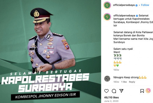 Mantan Kapolrestabes Surabaya Johnny Eddizon Isir Jadi Kapolda Papua Barat