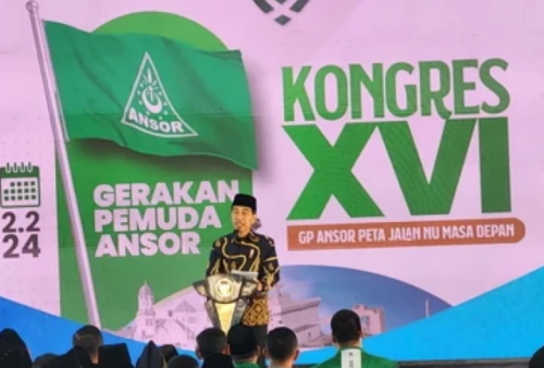 Jokowi Puji Kreasi GP Ansor Kongres XVI di Atas Kapal Laut