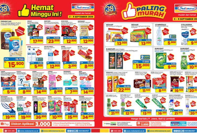 Katalog Promo JSM Indomaret Periode 4-6 September 2026, Diskon Filma Minyak Goreng 2L Cuma Rp40 Ribuan