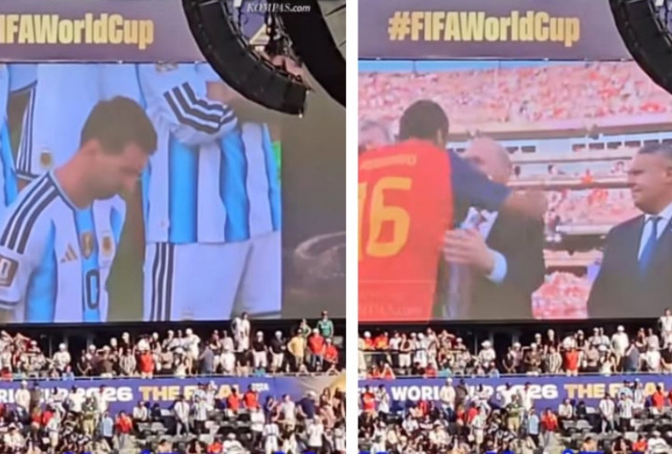 Tersorot Kamera! Momen Messi Menunduk Lemas saat Rodri Dinobatkan Jadi Pemain Terbaik Piala Dunia 2026