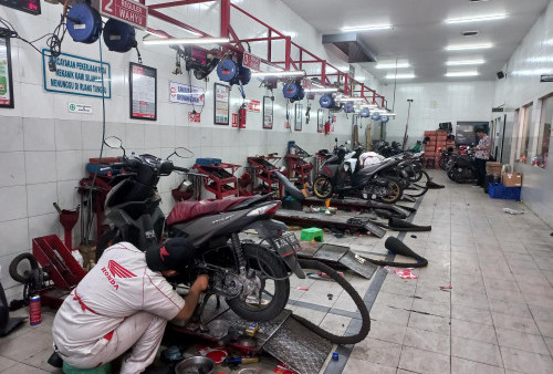 Persiapan Mudik di Bengkel Resmi Honda Meruya Utara
