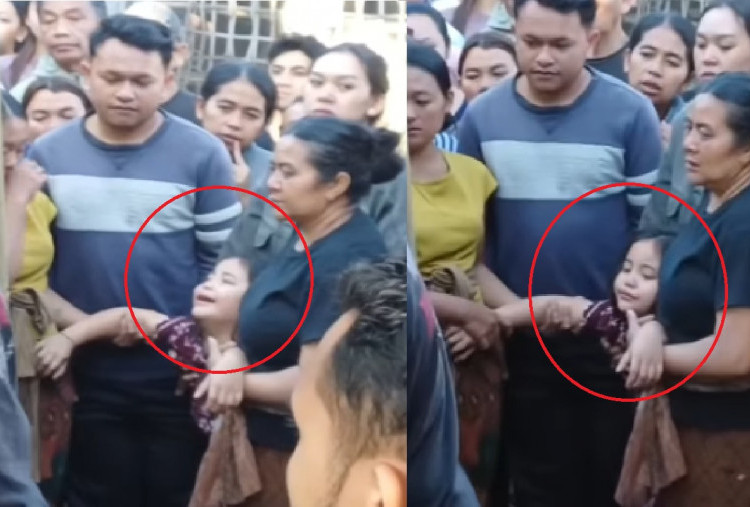 Momen Sedih Bocah SD Tangisi Jenazah Ayah yang Tewas Diduga Maling Ayam: Bapak, Bapak..!