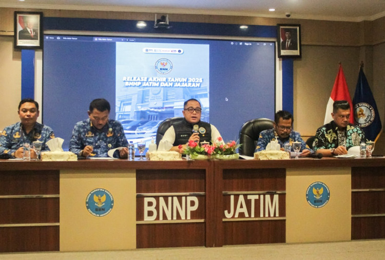 BNNP Jatim Ungkap Empat Jaringan Besar Narkotika Sepanjang 2025