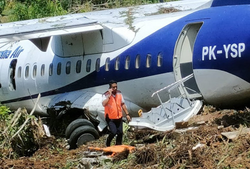 Pesawat Trigana Air Kecelakaan Tergelincir di Kamanap Papua, Ternyata Angkut Istri Pj Gubernur Papua