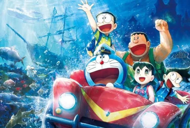 Sinopsis Doraemon the Movie: New Nobita and the Castle of the Undersea, Bertualang ke Negeri Atlantis 