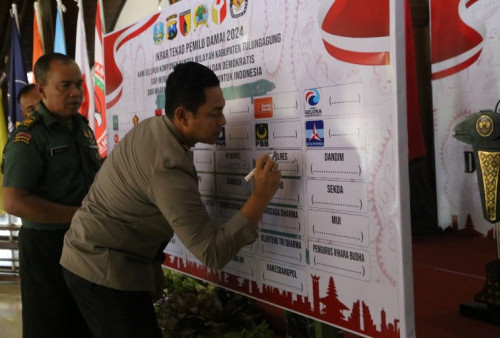 Kapolres Tulungagung: Deklarasi Pemilu Damai, TNI dan POLRI akan Jaga Netralitas