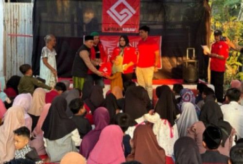 Laskar Ngawi Gandeng Baznas dan Pengembang Berbagi THR untuk Anak Yatim