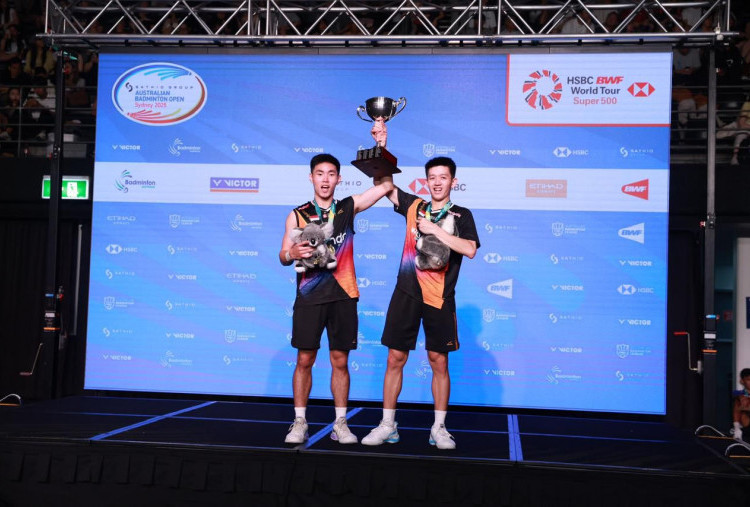 Debut Gemilang Raymond/Joaquin di BWF Level Super 500, Raih Podium Ganda Putra Australia Open 2025