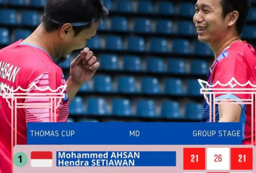 Gebuk Thailand 4-1, Indonesia Lolos ke Perempat Final Thomas Cup 2022
