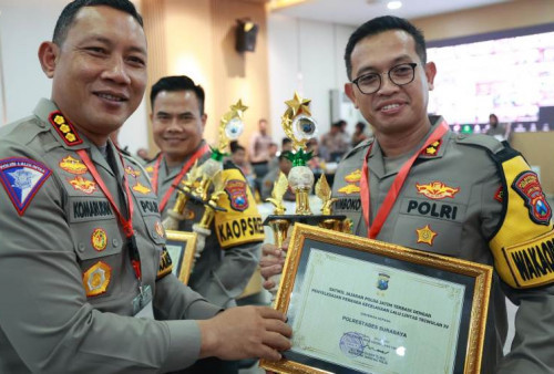 Polrestabes Surabaya Juara Perkara Lalu Lintas Terbaik Tingkat Polda Jatim