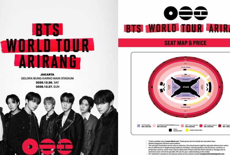 Harga Tiket Konser BTS Di Jakarta 2026, Paling Murah Rp1,8 Juta