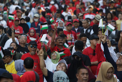 Ganjar Pranowo Gelar Jalan Sehat Solidaritas untuk Palestina di Makassar