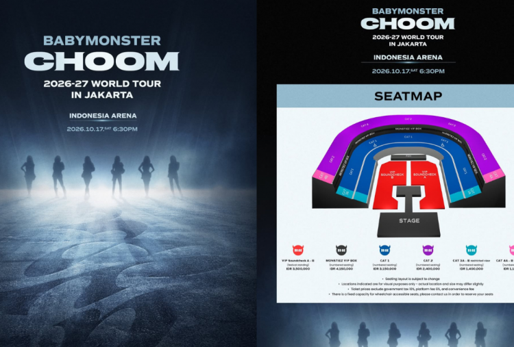 Daftar Harga Tiket Konser BABYMONSTER di Jakarta 2026, Paling Murah Rp1,1 Juta 