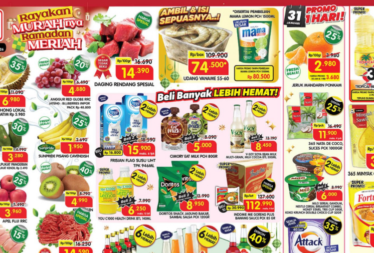Promo JSM Superindo Minggu Ini 30 Januari-1 Februari 2026, Jelang Ramadhan Ambil Udang Sepuasnya Rp74 Ribu