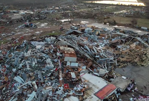 Puluhan Warga Mississippi Tewas Setelah Hantaman Tornado, Rumah Rata Dengan Tanah dan Mobil Berterbangan