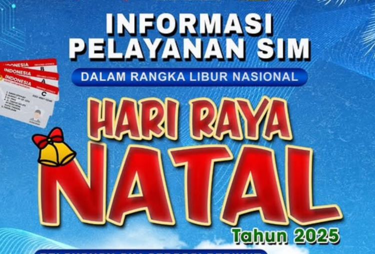 Pengumuman! Pelayanan SIM Keliling di Jakarta dan Sekitarnya Tutup selama Libur Natal 25-26 Desember 2025