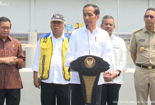 Jokowi Resmikan Stasiun Pompa Ancol Sentiong, Berharap Banjir Jakarta Berkurang 62 Persen