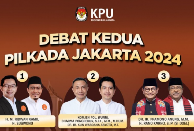 Tema dan Lokasi Debat Kedua Pilkada Jakarta 27 Oktober 2024