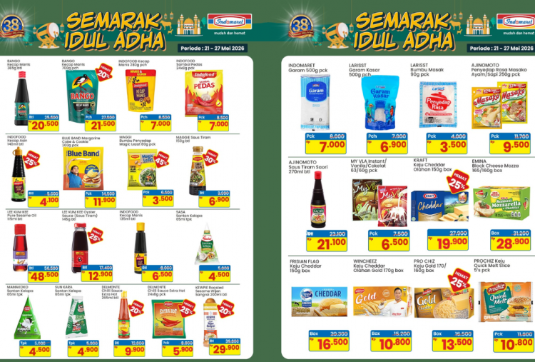 Katalog Promo Indomaret Terbaru 25-30 Mei 2026, Semarak Idul Adha Bango Kecap Manis-Margarin Mulai Rp11 Ribuan
