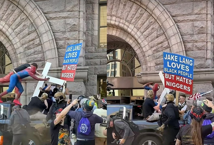 Aktivis Anti Muslim Kena Bogem Mentah 'Spider-Man' Saat Demo di Minneapolis 