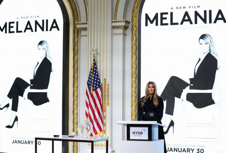 Bikin Black Carpet, First Lady AS Melania Trump Rilis Film Dokumenter Melania di Lantai Bursa