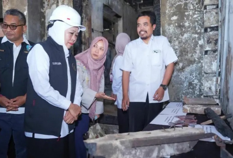 Pemprov Jatim Mulai Pemulihan Grahadi Sisi Barat, Jaga Keaslian Bangunan Cagar Budaya