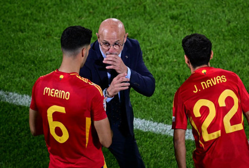 Spanyol Hancurkan Georgia Setelah Tertinggal 0-1, Ini yang Dikatakan Luis de la Fuente Saat Jeda    