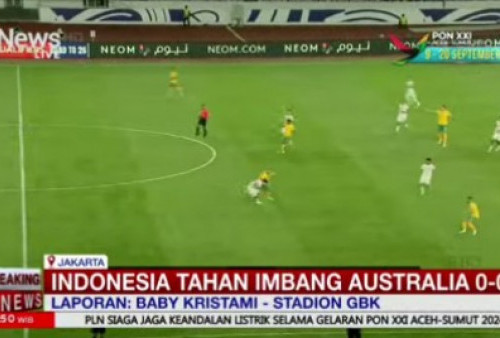 Imbangi Timnas Australia, Indonesia Amankan 1 Poin Lagi!