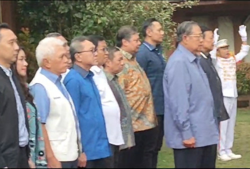 Partai Pendukung Prabowo Sambut Kedatangan Demokrat di Hambalang