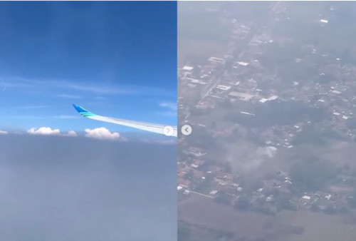 Buruknya Kualitas Udara Jakarta Dilihat dari Atas Pesawat, Anies Baswedan Singgung Faktor Ini
